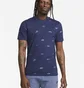 Футболка мужская Nike Club Allover Print T-Shirt Blue FD1279-410
