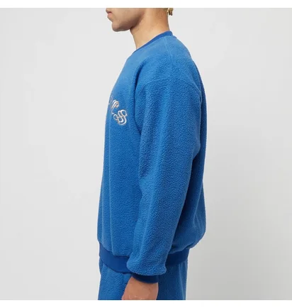Свитшот мужской Pleasures Mars Sherpa Crewneck Blue P23SP019-BLUE