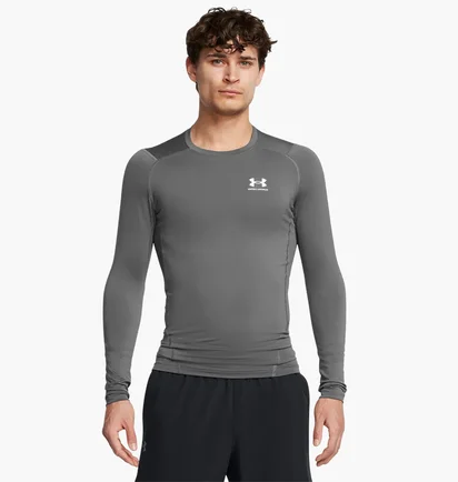 Лонгслив мужской Under Armour Hg Armour Comp Ls Grey 1361524-025