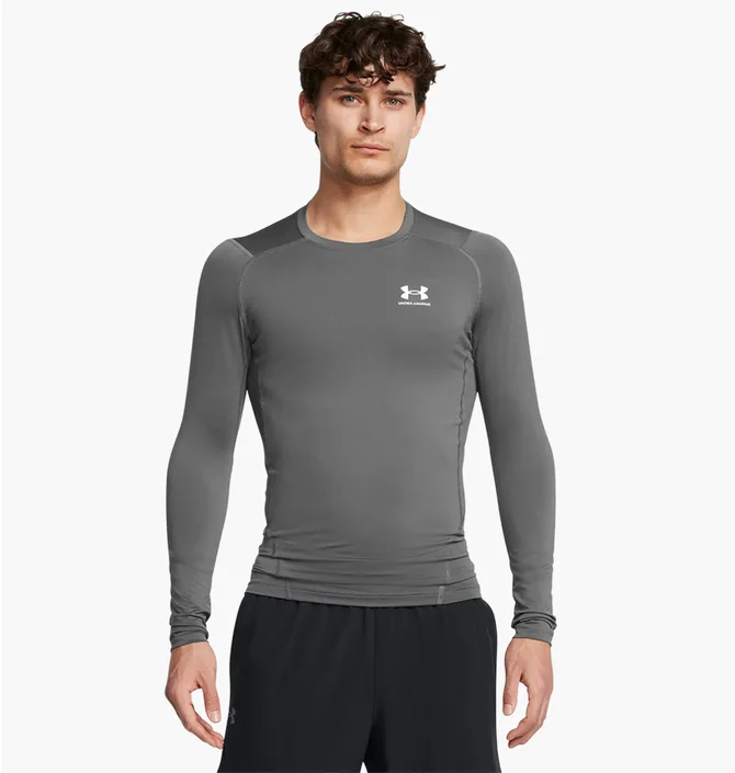 Лонгслив мужской Under Armour Hg Armour Comp Ls Grey 1361524-025