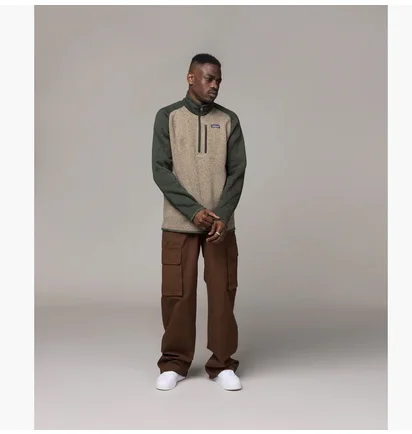 Кофта мужская Patagonia Better Sweater 1/4 Zip Brown/Green 25523-SBDY