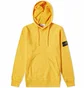 Худи мужское Stone Island Brushed Cotton Popover Hoody Yellow 771564120-V0030