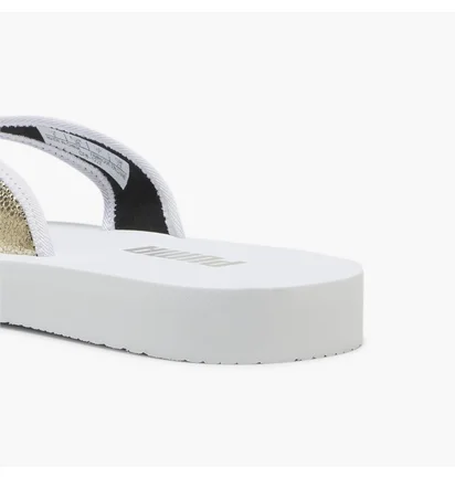Тапочки женские Puma Sandy Flip White/Metallic 395426-01