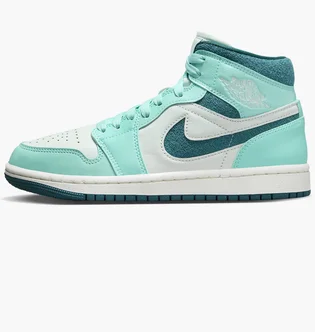 Кроссовки женские Air Jordan Air 1 Mid Se Shoes Turquoise/White DZ3745-300