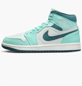 Кроссовки женские Air Jordan Air 1 Mid Se Shoes Turquoise/White DZ3745-300