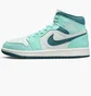 Кроссовки женские Air Jordan Air 1 Mid Se Shoes Turquoise/White DZ3745-300