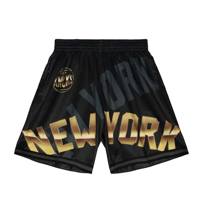 Шорти чоловічі Mitchell & Ness Nba Big Face 4.0 Fashion Short New York Knicks Black Pshr1259-Nykyypppblck