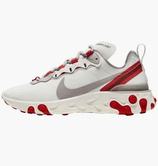 Кросівки жіночі Nike React Element 55 White/Red BQ2728-010
