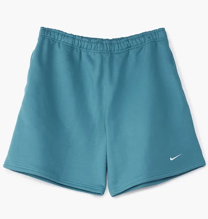 Шорты унисекс Nike Soloswoosh Fleece Shorts Light Blue DV3055-440