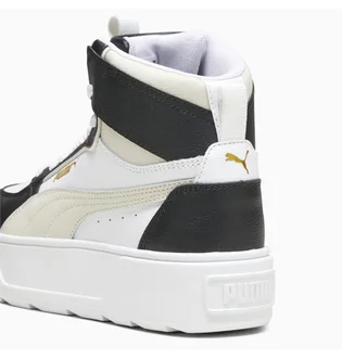 Ботинки детские Puma Karmen Rebelle Mid Jr White/Black 388729-08