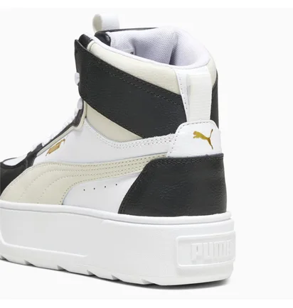Ботинки детские Puma Karmen Rebelle Mid Jr White/Black 388729-08