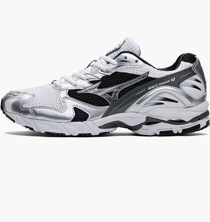 ᐉ Кроссовки мужские Mizuno Wave Rider 10 White/Metallic