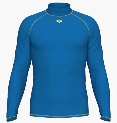 Лонгслив мужской Arena Rash Vest Graphic Blue 011107-830