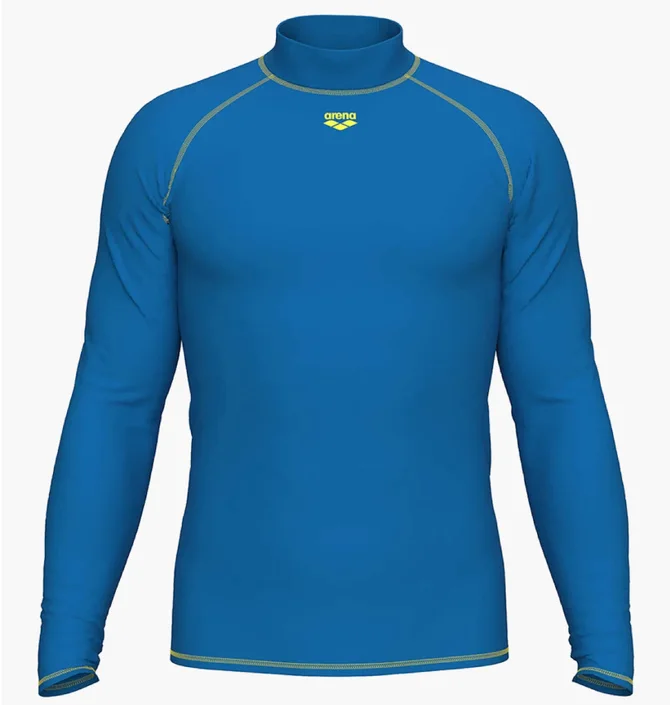 Лонгслив мужской Arena Rash Vest Graphic Blue 011107-830