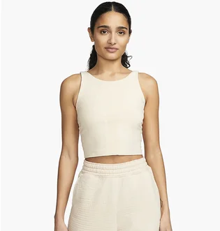 Майка женская Nike W Ny Df Luxe Crop Tanv Beige DV9171-126