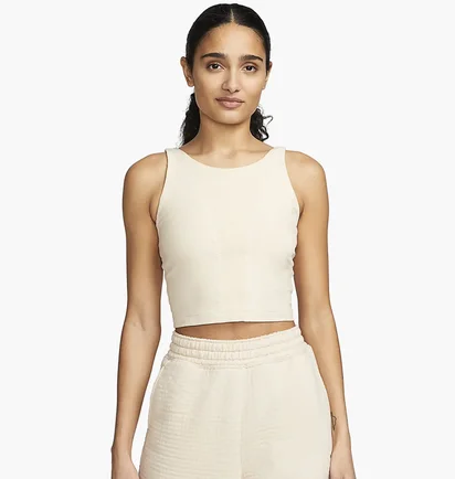 Майка женская Nike W Ny Df Luxe Crop Tanv Beige DV9171-126