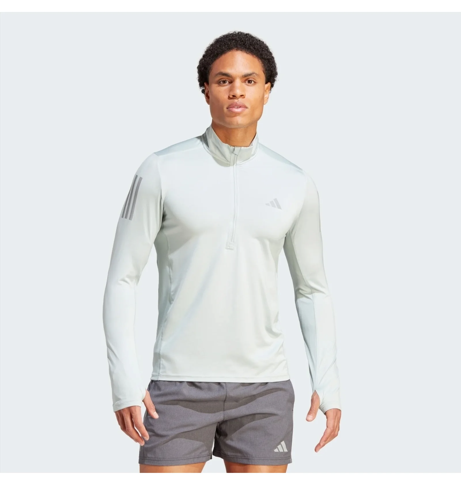 ᐉ Кофта мужская Adidas Own The Run 1/4 Zip Long Sleeve Sweatshirt