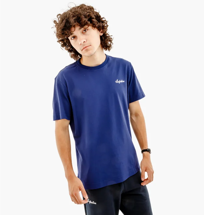 Футболка мужская AUSTRALIAN Easy Tech Pique T-Shirt R-Fit Blue LSUTS0003-842A
