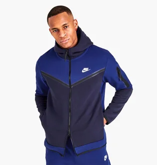 Толстовка мужская Nike Sportswear Tech Fleece Taped Full-Zip Hoodie Blue Dv0537-455