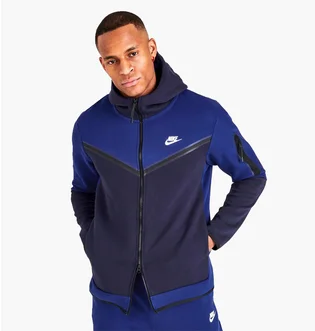Толстовка мужская Nike Sportswear Tech Fleece Taped Full-Zip Hoodie Blue Dv0537-455