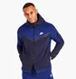 Толстовка чоловіча Nike Sportswear Tech Fleece Taped Full-Zip Hoodie Blue Dv0537-455