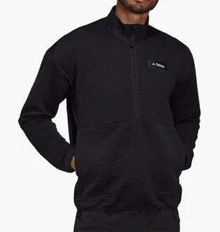 Кофта чоловіча Adidas Terrex Hike Half Zip Long Sleeve Fleece Top Black HH9252