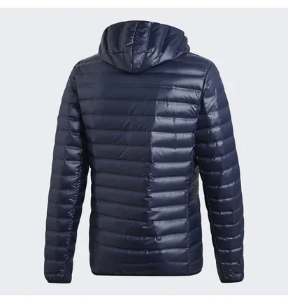 Пуховик чоловічий Adidas Varilite Hooded Down Jacket Blue DX0785