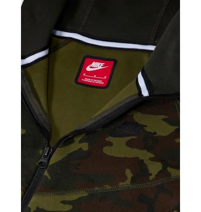 Спортивный костюм детский Nike Sportswear Tech Fleece Camo/Green FN9118-010__FN9120-010