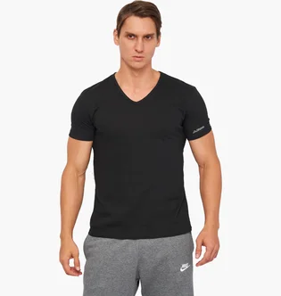 Футболка чоловіча Kappa Mezza Manica Scollo V Black K1315-NERO