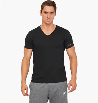 Футболка мужская Kappa Mezza Manica Scollo V Black K1315-NERO