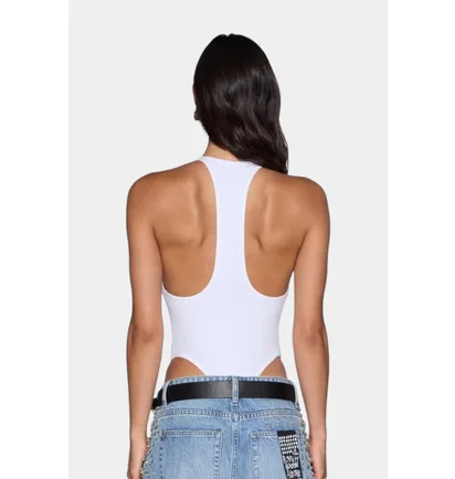 Боди женское Ksubi Varsity Lara Bodysuit White WPS26BS003