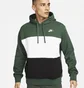 Худи мужское Nike Club Fleece MenS French Terry Color-Blocked Hoodie Green FB7415-323