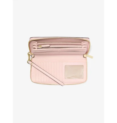 Кошелек женский Michael Kors Jet Set Travel Large Logo Continental Wristlet Beige 35F8GTVT3B-PWD-BLSH-MLT-113125