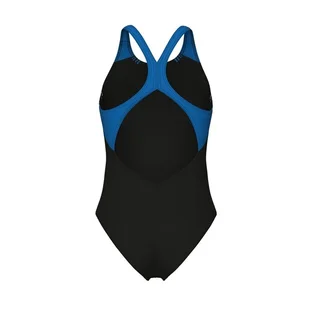 Купальник жіночий Arena Clear Lines Swimsuit V Back Lb Black 010255-580