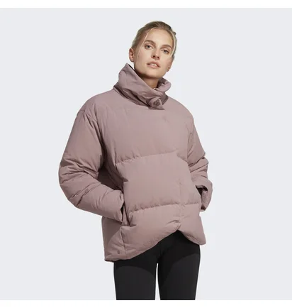Куртка жіноча Adidas Big Baffle Down Jacket Brown Hn9936