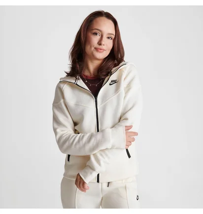 Толстовка жіноча Nike Sportswear Tech Fleece Windrunner Full-Zip Hoodie Beige FB8338-110