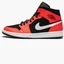 Кроссовки мужские Air Jordan 1 Mid Black/Orange 554724-061