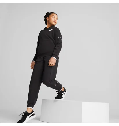 Худи детское Puma Power Colour Block Black 673549-01