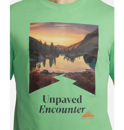 Футболка мужская Nike Trail Dri-Fit Running T-Shirt Turquoise FD0120-363