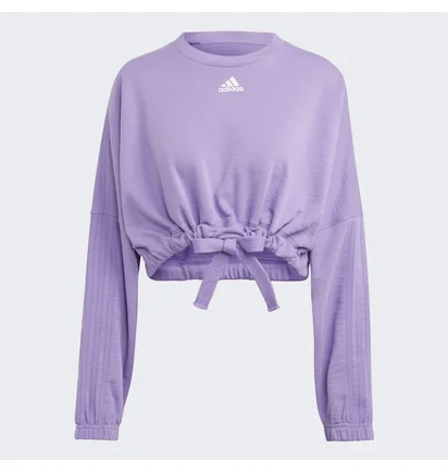 Футболка жіноча Adidas Dance Crop Versatile Sweatshirt Violet IC6685