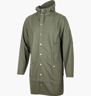 Пальто унісекс Rains Long Jacket Green 1202-OLIVE
