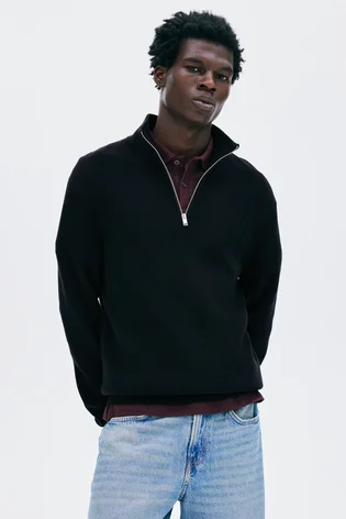 Кофта мужская H&M Regular Fit Black 1286499001
