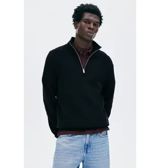 Кофта мужская H&M Regular Fit Black 1286499001