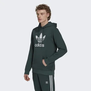 Худи мужское Adidas Adicolor Classics Trefoil Hoodie Green Hk7270