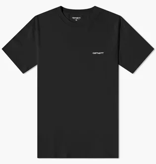Футболка чоловіча Carhartt Script Embroidery Tee Black I030435-0D2XX