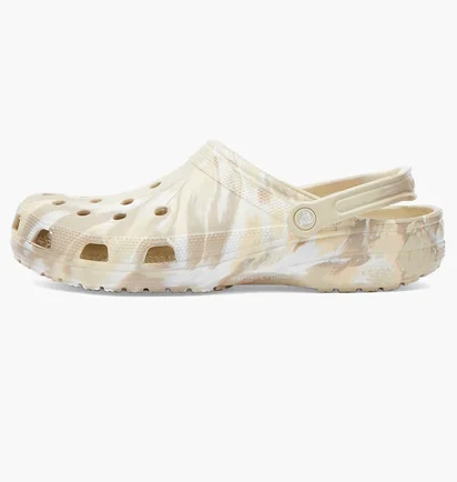 Тапочки мужские Crocs Classic Marbled Clog Beige 206867-2Y3