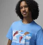 Футболка мужская Air Jordan Flt Essential Ess Ss Crew Light Blue FZ1967-469