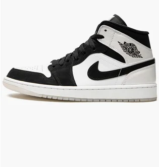 Кроссовки мужские Air Jordan 1 Mid Se White/Black DH6933-100