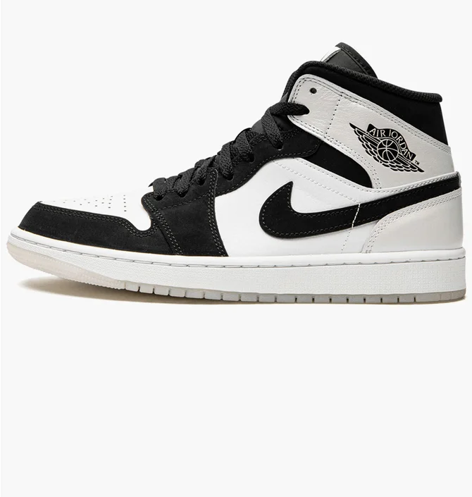 Кросівки чоловічі Air Jordan 1 Mid Se White/Black DH6933-100