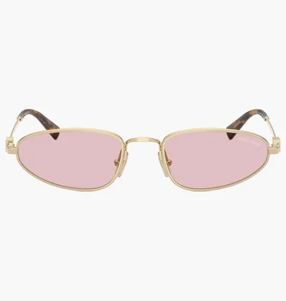 Сонцезахисні окуляри жіночі MIU MIU Pink/Gold A52S-ZVN4I0-52